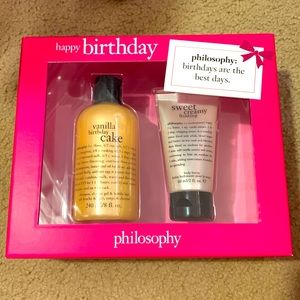 Birthday Cake Philosophy bath set
